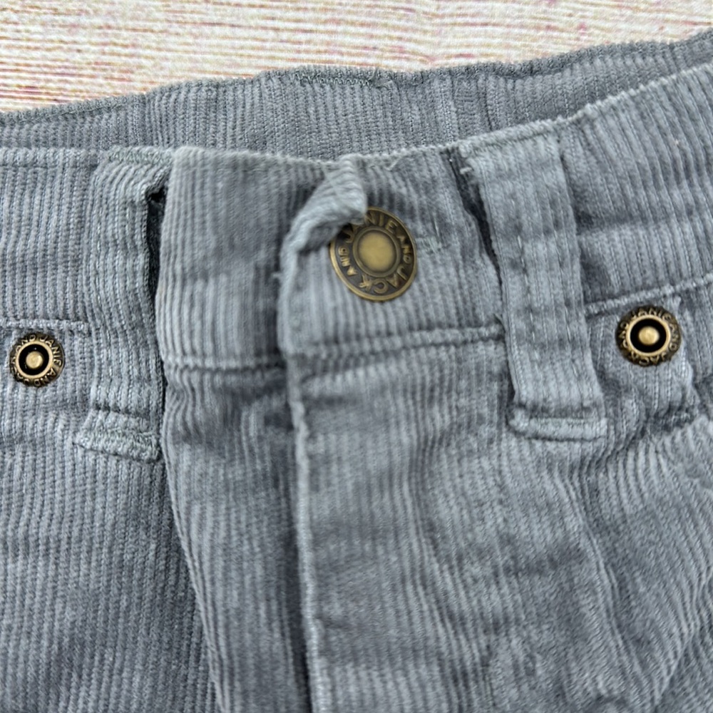Janie and Jack Adjustable Waist Grey Corduroy Pants Sz 18-24 Months - Picture 2 of 5
